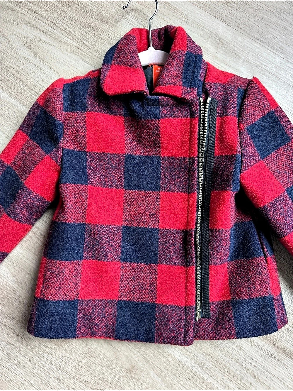 Joe Fresh Kids Checkered Jacket in Red & Blue Size 3